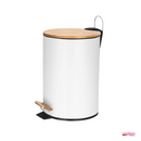 LIXEIRA 12L ROUND BRANCO