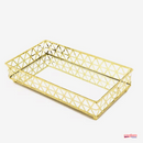 BANDEJA RETANGULAR LOUVRE OURO