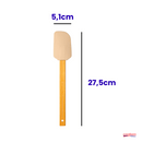 ESPÁTULA PÃO DURO DE SILICONE CABO DE BAMBU