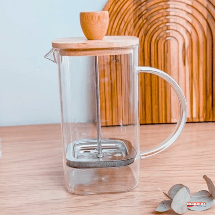 CAFETEIRA PRENSA FRANCESA TAMPA BAMBU