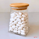 POTE DE VIDRO BOROSSILICATO SCALENE TAMPA BAMBU 750 ml