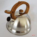 CHALEIRA INOX COM ALÇA BAMBU