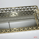 BANDEJA RETANGULAR LOUVRE OURO