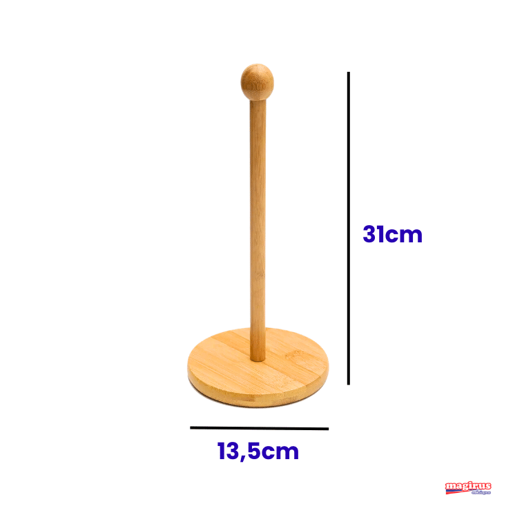 PORTA PAPEL TOALHA DE BAMBU