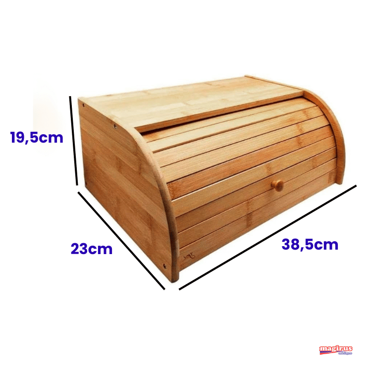 PORTA PÃES COM TAMPA RETRÁTIL ECOKITCHEN